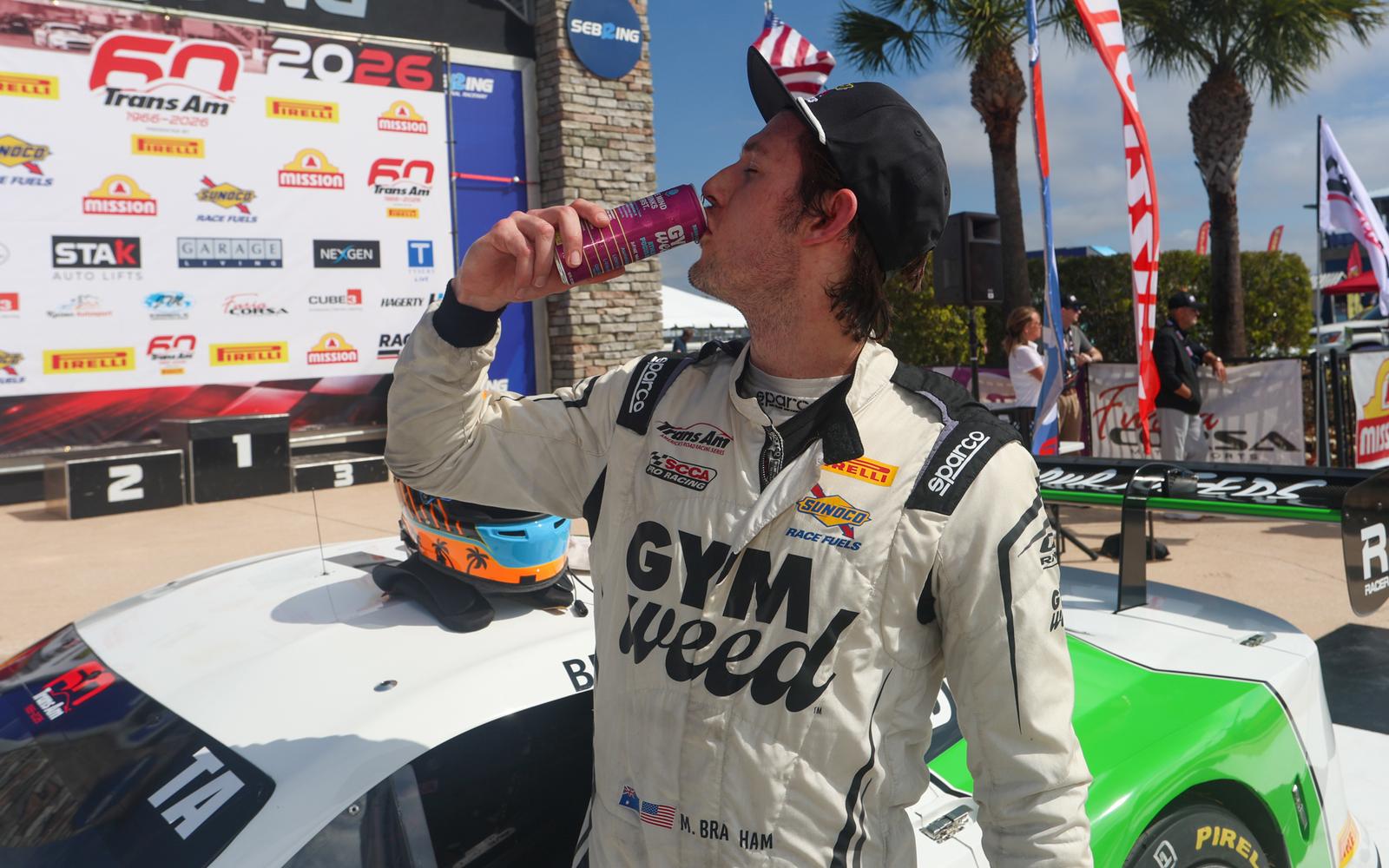 Matthew Brabham Powers to Victory at Sebring to Open Trans Am’s 60th-Anniversary Season